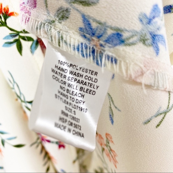 Forever 21 Ditsy Floral Puff Sleeve Mini Dress S - Picture 11 of 13